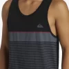 Mens Quiksilver Tees | Tijuana Stripe Tank Top