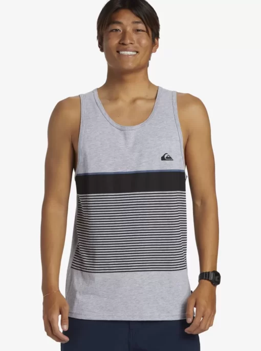 Mens Quiksilver Tees | Tijuana Stripe Tank Top