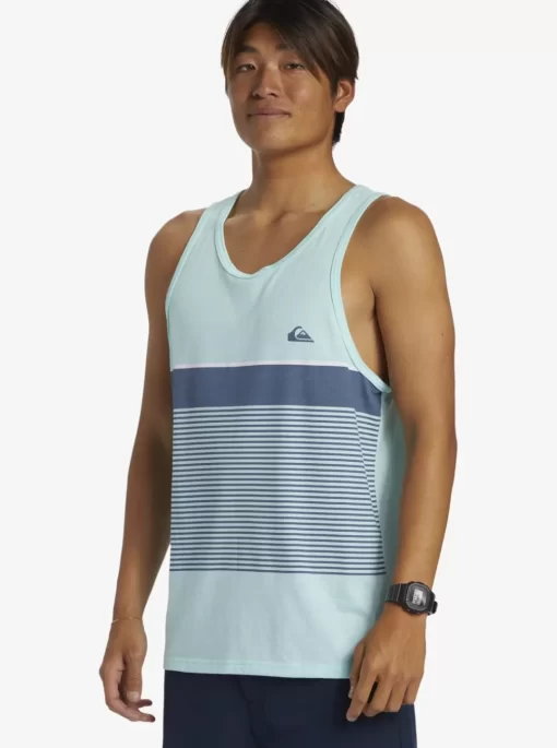 Mens Quiksilver Tees | Tijuana Stripe Tank Top