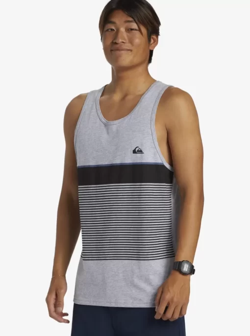 Mens Quiksilver Tees | Tijuana Stripe Tank Top