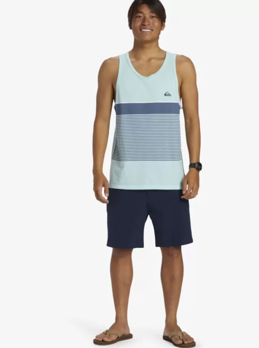 Mens Quiksilver Tees | Tijuana Stripe Tank Top