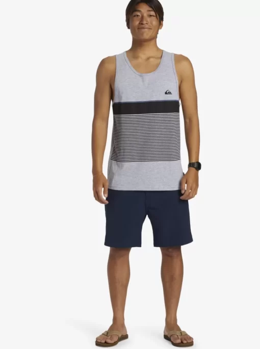 Mens Quiksilver Tees | Tijuana Stripe Tank Top