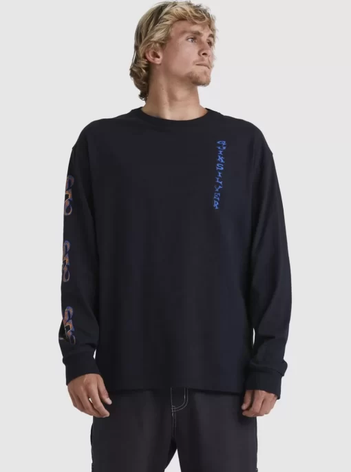 Mens Quiksilver Tees | Trident Long Sleeve T-Shirt