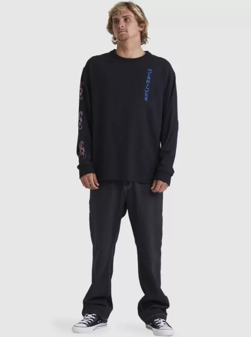Mens Quiksilver Tees | Trident Long Sleeve T-Shirt