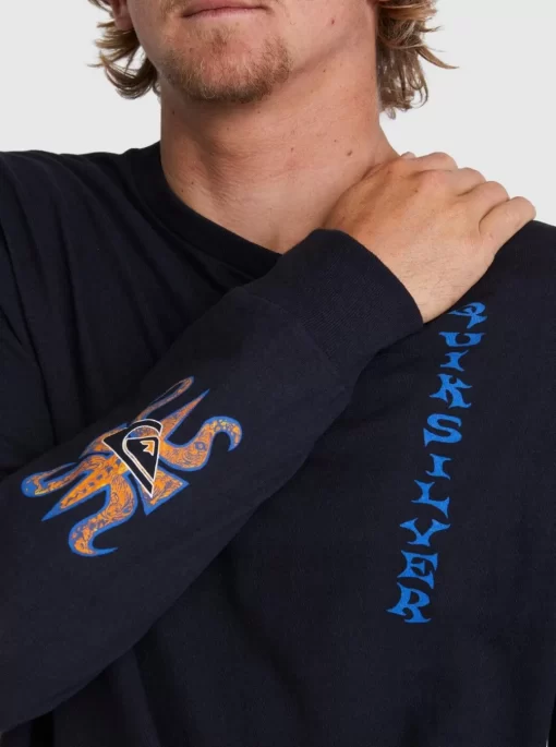 Mens Quiksilver Tees | Trident Long Sleeve T-Shirt