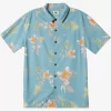 Mens Quiksilver Shirts & Polos | Tropical Floral Short Sleeve Woven Shirt