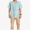 Mens Quiksilver Shirts & Polos | Tropical Floral Short Sleeve Woven Shirt