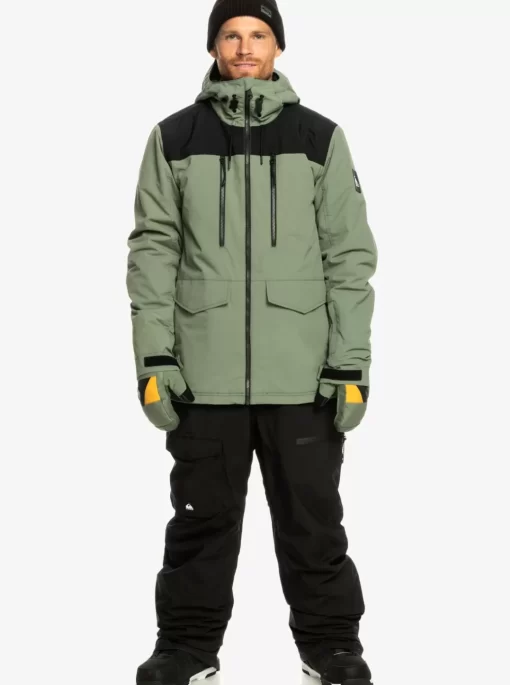 Mens Quiksilver Snow Pants | Utility Technical Snow Bib Pants