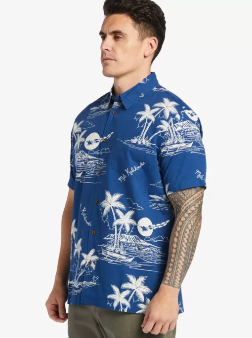 Mens Quiksilver Shirts & Polos | Waterman Ahi Holiday Woven Shirt