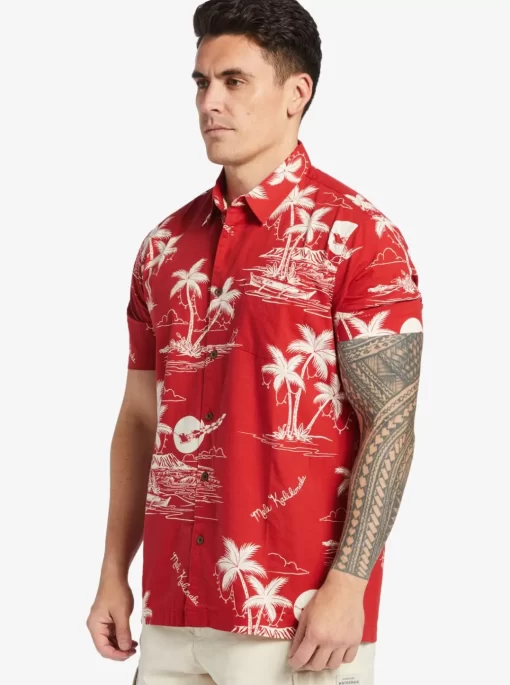 Mens Quiksilver Shirts & Polos | Waterman Ahi Holiday Woven Shirt