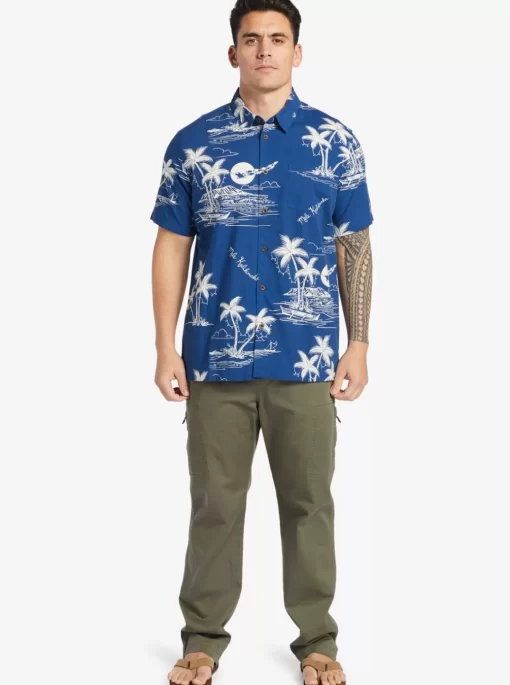 Mens Quiksilver Shirts & Polos | Waterman Ahi Holiday Woven Shirt