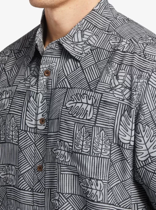 Mens Quiksilver Shirts & Polos | Waterman Amazed Palm Woven Shirt