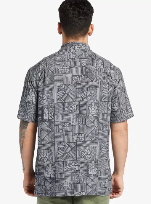 Mens Quiksilver Shirts & Polos | Waterman Amazed Palm Woven Shirt