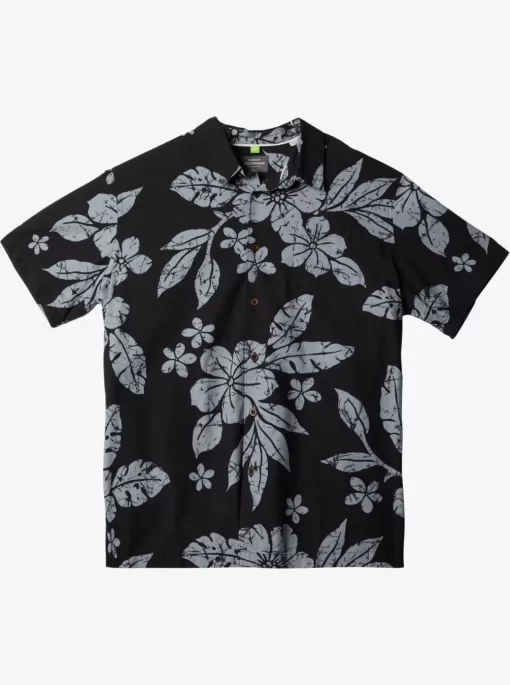 Mens Quiksilver Shirts & Polos | Waterman Aqua Flower Short Sleeve Shirt