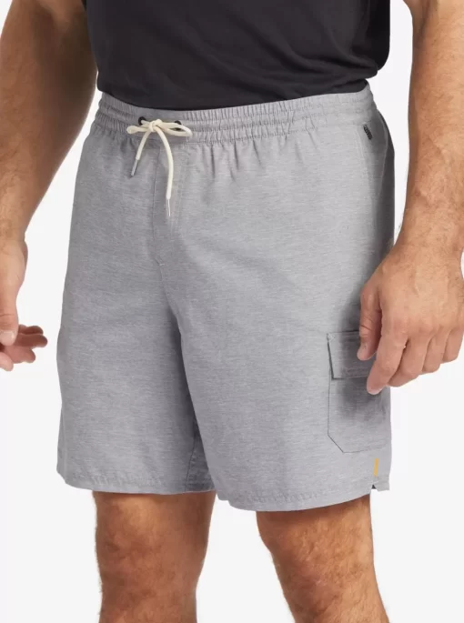 Mens Quiksilver Elastic Waist | Waterman Balance 18" Volleys