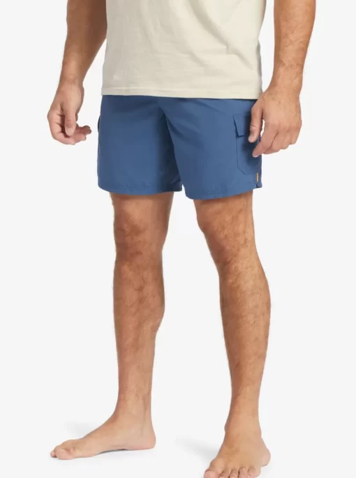 Mens Quiksilver Elastic Waist | Waterman Balance 18" Volleys