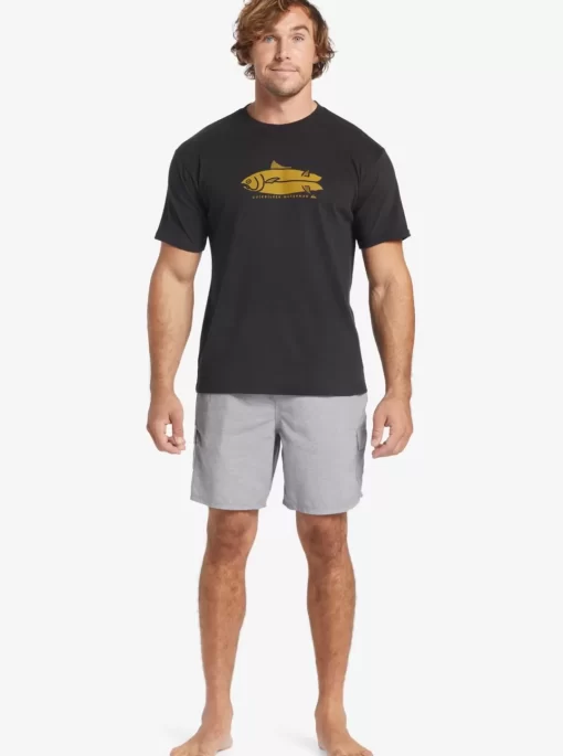 Mens Quiksilver Elastic Waist | Waterman Balance 18" Volleys