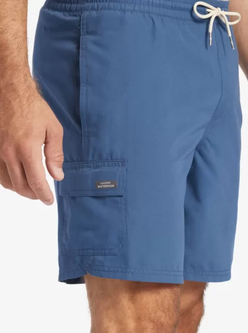 Mens Quiksilver Elastic Waist | Waterman Balance 18" Volleys