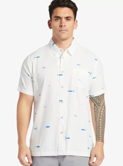Mens Quiksilver Shirts & Polos | Waterman Big Pond Woven Shirt