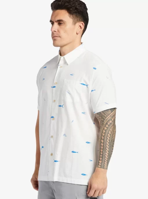 Mens Quiksilver Shirts & Polos | Waterman Big Pond Woven Shirt