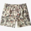 Mens Quiksilver Elastic Waist | Waterman Canoes Reef 17