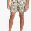 Mens Quiksilver Elastic Waist | Waterman Canoes Reef 17