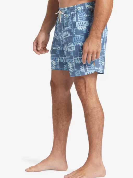 Mens Quiksilver Elastic Waist | Waterman Canoes Reef 17" Volleys