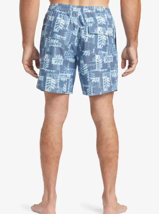 Mens Quiksilver Elastic Waist | Waterman Canoes Reef 17" Volleys