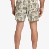 Mens Quiksilver Elastic Waist | Waterman Canoes Reef 17