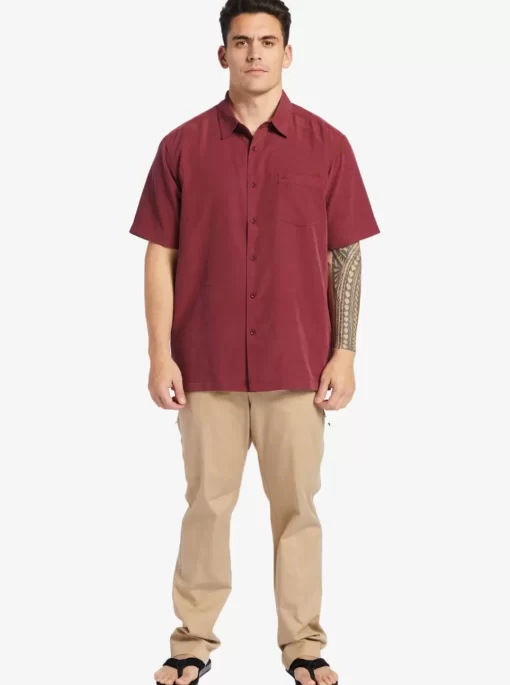 Mens Quiksilver Shirts & Polos | Waterman Centinela Premium Anti-Wrinkle Shirt
