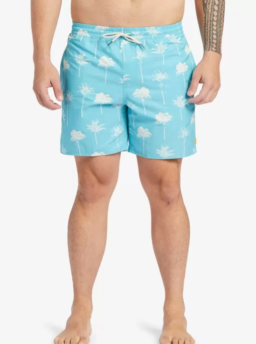 Mens Quiksilver Elastic Waist | Waterman Cliffside 17" Elastic Waist Shorts