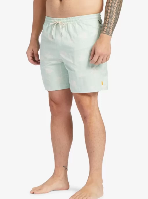 Mens Quiksilver Elastic Waist | Waterman Cliffside 17" Elastic Waist Shorts