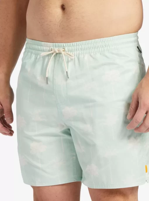 Mens Quiksilver Elastic Waist | Waterman Cliffside 17" Elastic Waist Shorts