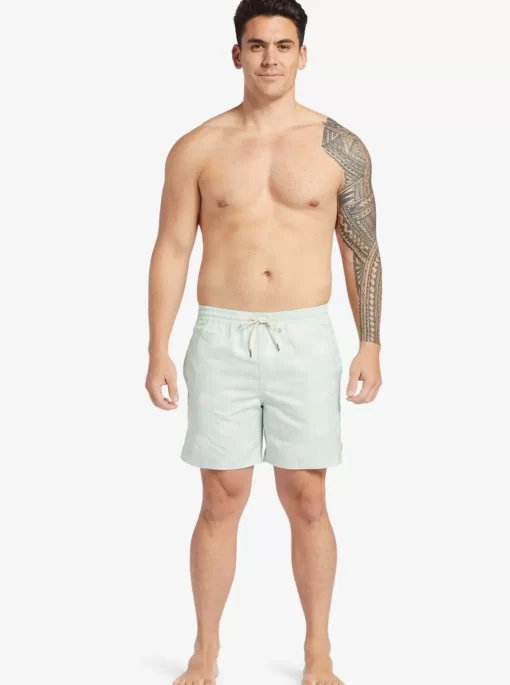 Mens Quiksilver Elastic Waist | Waterman Cliffside 17" Elastic Waist Shorts