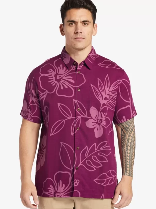 Mens Quiksilver Shirts & Polos | Waterman Cruise Town Woven Shirt