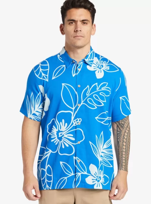 Mens Quiksilver Shirts & Polos | Waterman Cruise Town Woven Shirt