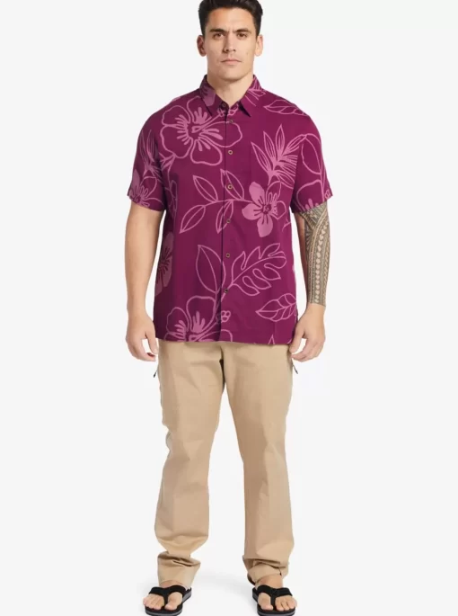 Mens Quiksilver Shirts & Polos | Waterman Cruise Town Woven Shirt