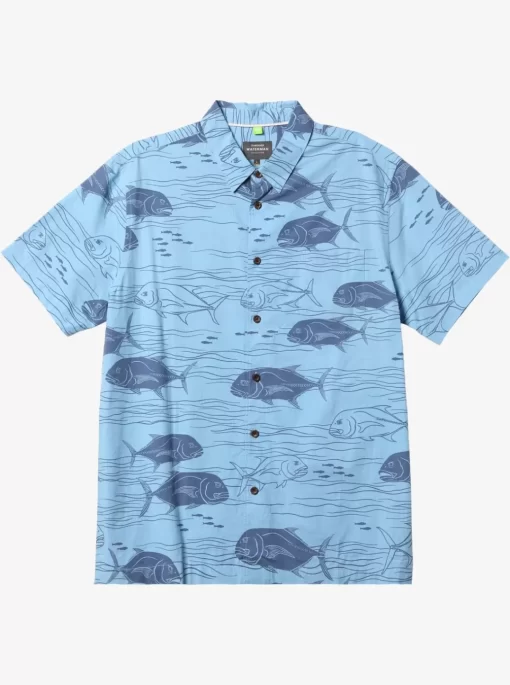 Mens Quiksilver Shirts & Polos | Waterman Dive Sites Woven Shirt