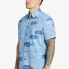 Mens Quiksilver Shirts & Polos | Waterman Dive Sites Woven Shirt