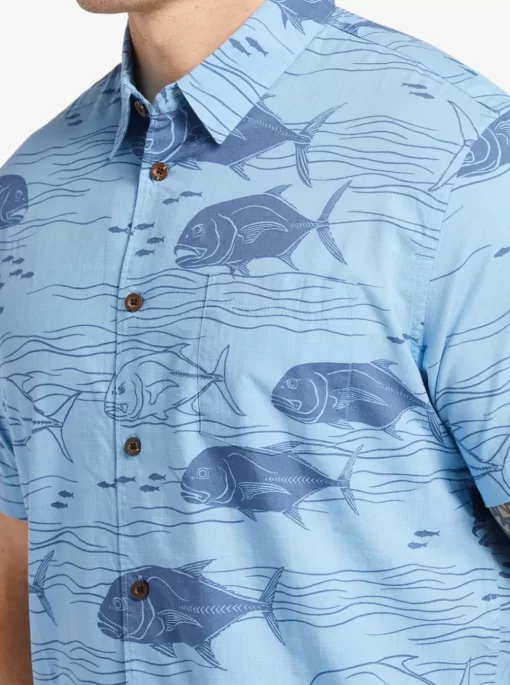 Mens Quiksilver Shirts & Polos | Waterman Dive Sites Woven Shirt