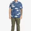 Mens Quiksilver Shirts & Polos | Waterman Dive Sites Woven Shirt