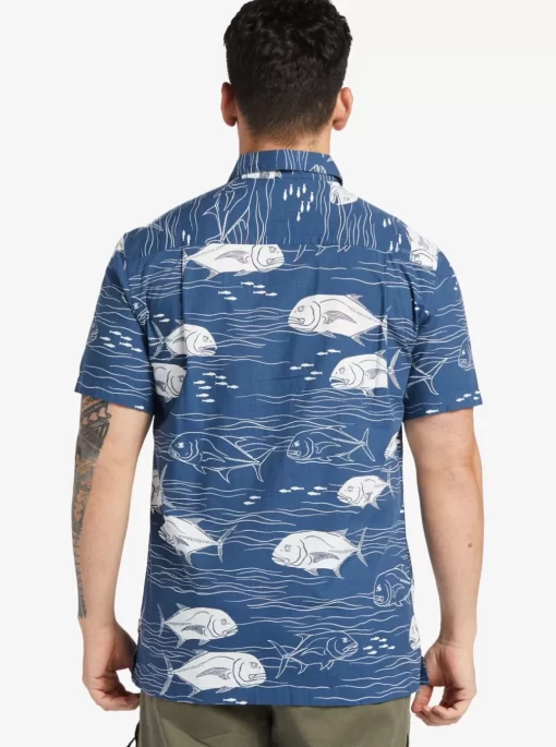Mens Quiksilver Shirts & Polos | Waterman Dive Sites Woven Shirt