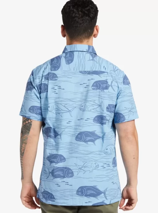 Mens Quiksilver Shirts & Polos | Waterman Dive Sites Woven Shirt