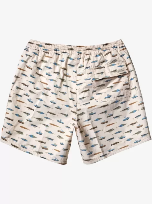 Mens Quiksilver Elastic Waist | Waterman Drag Week 17" Volleys