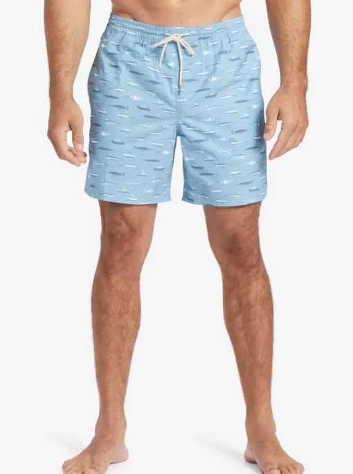 Mens Quiksilver Elastic Waist | Waterman Drag Week 17" Volleys