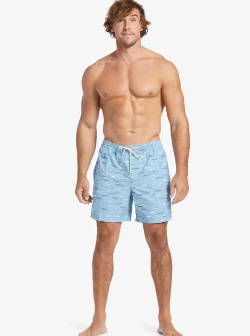 Mens Quiksilver Elastic Waist | Waterman Drag Week 17" Volleys