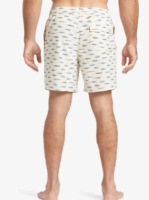 Mens Quiksilver Elastic Waist | Waterman Drag Week 17" Volleys