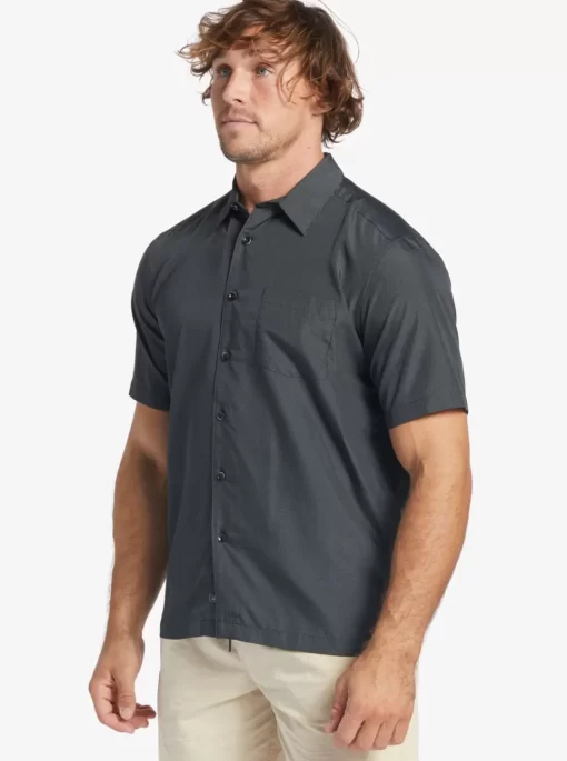 Mens Quiksilver Shirts & Polos | Waterman Kings Cliff Short Sleeve Shirt