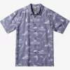 Mens Quiksilver Shirts & Polos | Waterman Line Spinner Short Sleeve Shirt