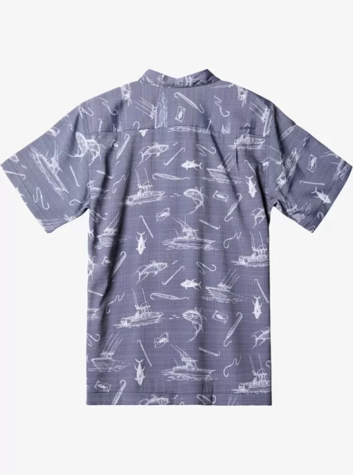 Mens Quiksilver Shirts & Polos | Waterman Line Spinner Short Sleeve Shirt
